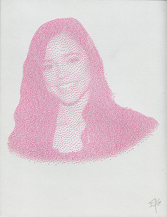 Jenna Ortega Pointillism Drawing