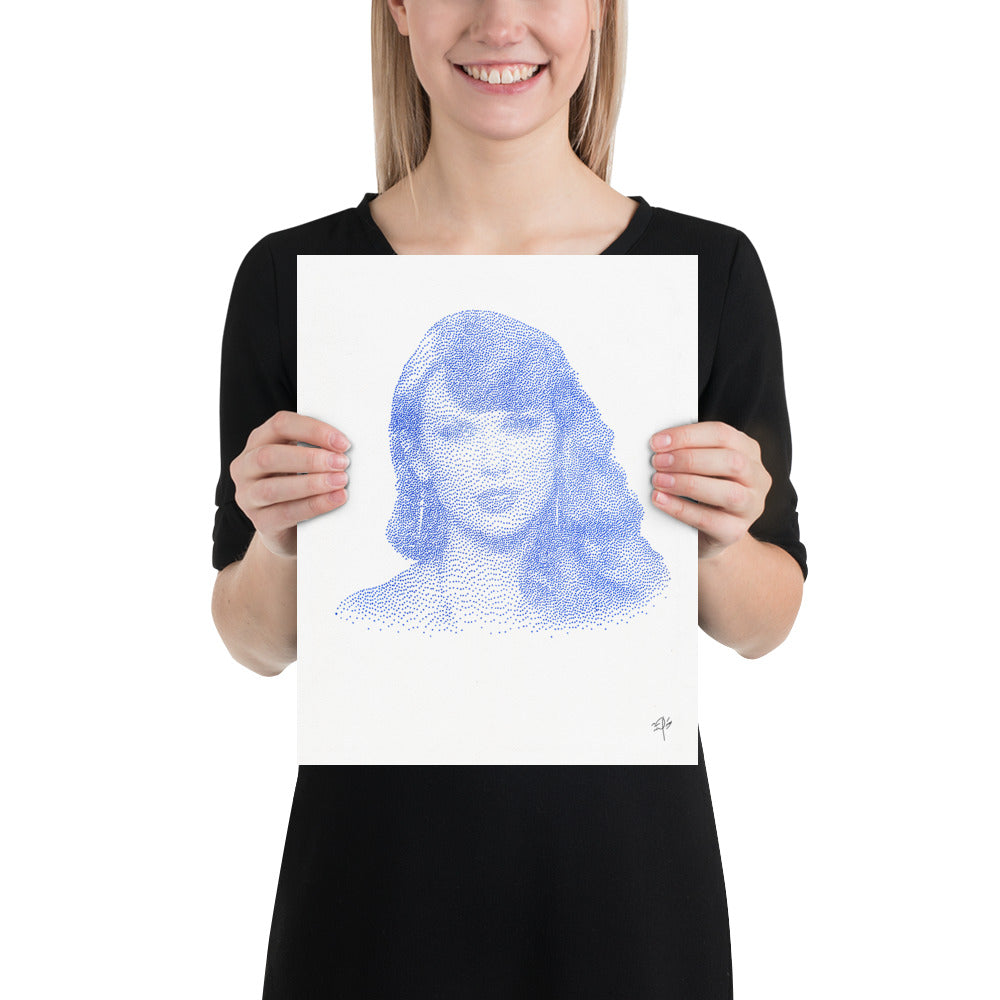 Taylor Swift Pointillism Poster