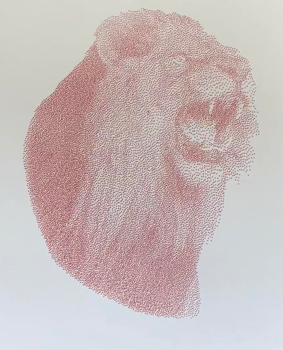 Lion Pointillism