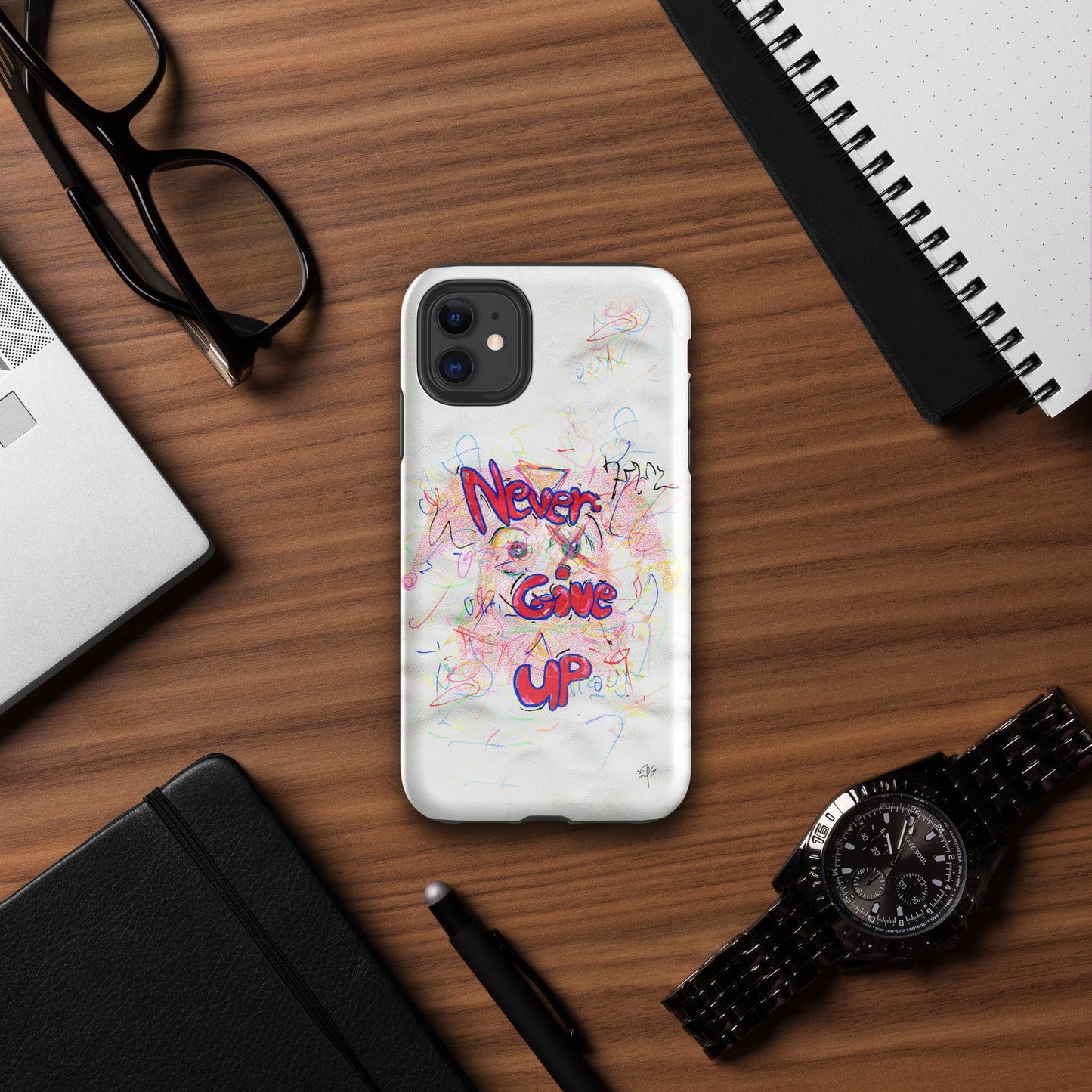 Never Give Up Tough Case for iPhone®